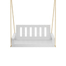 Porchgate Amish Heavy Duty 700 Lb 4-Foot Ardmore Porch Swing - Pure White