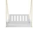 Porchgate Amish Heavy Duty 700 Lb 5-Foot Ardmore Porch Swing - Pure White