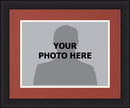 NHL Hockey Photo Picture Frame Kit - Arizona Coyotes (Brick Red Matting, White Trim)
