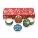 Scented Candle Gift Set - Three 8oz Aromática Coconut Wax Candle Tins - Pumpkin, Pine & Woodsy