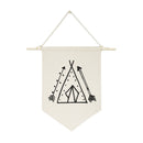 Tee Pee Tribal Hanging Wall Banner