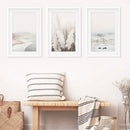 Beige Boho Beach Wall Art. Set of 3 Prints