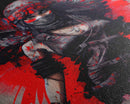 Graffiti angel art, framed canvas print, urban art