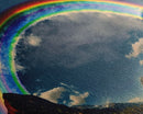 Fish-Eye Rainbow, Yellowstone, Framed Canvas Print, beautiful rainbow nature art