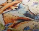 Red Fox Wall Art, 24" x 36" Wall Art, Woodland Spring Decor, Canvas Wall Hanging, Rustic Farmhouse Decor, Modern Farmhouse Art