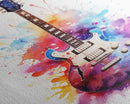 Rock N Roll Art, Classic Electric Guitar Print, Studio Gift, Musician Gift, Music Wall Art, Framed Canvas Print, Rock And Roll