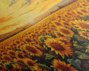 Sunflowers Wall Art, Sunset Wall Art, Yellow Flower Art, Field Of Flowers, Panoramic Art, Wall Art, Canvas Art, Landscape Art, Country Decor
