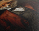The Victorian Business Fox, Framed Canvas or Canvas Print, Halloween Decor, Dark Academia, Funny Halloween Decorations
