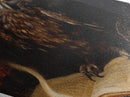 The Witch's Familiar, Canvas Textured Print, Halloween Decor, Halloween Canvas Art, Victorian Owl Oil Painting