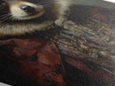 The Raccoon King, Canvas Textured Print Or Canvas, Victorian Animal Print Oil Painting, Funny Halloween Decor