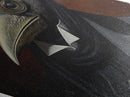 Plague Doctor Raven Portrait Dark Academia Wall Art, Crow Portrait, Gothic Victorian Oil Painting Print, Diamoned Shaped Art