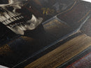The Witch's Library, Dark Academia, Skull Art, Canvas Textured Print, Halloween Canvas Art, Spooky Goth Art, Victorian Horror Decor