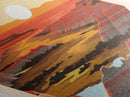 Badlands National Park Travel Poster Wall Art Texture Print, Travel Decor Art, Midcentury Modern Retro Decor South Dakota Travel Art