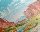 Canyonlands National Park, Panoramic Utah Travel Art, National Park Print, Minimalist Travel Art, Midcentury Modern Style Landscape