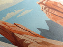 Capitol Reef National Park Diamond Shaped Travel Poster Art Canvas Art Print, Canvas Wall Art, Travel Gift, Utah Travel Art