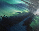 Northern lights canvas wall art Forest print Aurora Borealis Night Sky canvas Nature wall art Northern lights Landscape Framed Wall Art