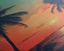Tropical Wall Art, Palm Tree Art, Sunset, Beach Art, Canvas Print, Wall Hanging, Portrait Art, Home Office Art, Family Home Decor, RV Decor
