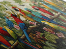 Birds Of Paradise, Parrot Print, Tropical Art, Framed Canvas Print, Beautiful Above Sofa Wall Art, Guest Room Decor