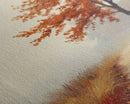 Framed Canvas Print of a Cozy Autumn Path with Trees and Fall Leaves, Rustic Country Decor, Moody Landscape Art, Best Gift Idea, Fall Decor