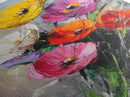 Wild Flower Painting Print On Canvas, Wood Framed Wall Art, Original Art, Flowers Painting, Floral  Print, Modern Art, Living Room Wall Art