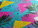 90's Style Shopping Mall Wall Art, Retro Style Canvas Print, Modern Wall Art