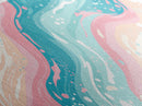 Retro 90s Style Wall Art, Bedroom Wall Decor, Aesthetic Decor, Vaporwave Wall Art, Pastel Shades Painting