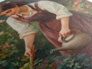 Canvas Art Print - In The Garden - Woman In Garden Painting Wall Art Print - Extra Large Art - Gardening Wall Art - Gardening Gift Idea