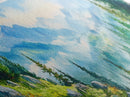 Vintage Mountain Art Canvas Print | Mountain Oil Painting | Extra Large Vintage Wall Art | Panoramic Wall Art Print | Vintage Mountain Scene