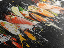 Sushi Wall Art - Framed Canvas Print - Kitchen Wall Art - Kitchen Decor - Original Painting - Restaurant Wall Art - Wabi Sabi Minimalist Art