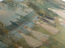 Victorian Spring, Framed Canvas Print, Victorian Style Oil Painting of Ladies On The River