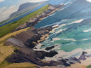 Abstract Ireland Landscape Painting Print | Cliffs of Moher | Ready To Hang | Framed or Unframed Landscape Painting | Original Wall Art