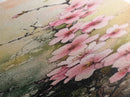 Blooming Pink Cherry Blossoms Art - Framed Canvas Print for Japanese Wall Art, Botanical Decor, Spring Bloom Painting, Nature-Inspired Print