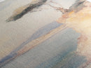 Victorian Landscape Oil Painting Print, Tall Skinny Wall Art, Coastal Painting, Coastal Landscape Art, Italian Seaside Painting, Narrow Wall Art