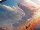 Majestic Desert Landscape Framed Canvas Print, Panoramic Painting, Southwest Wall Art, Above Bed Art, Rustic Decor, Living Room Art