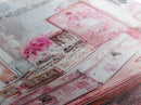 Vintage Vanity Decor Canvas Print, Pink Floral Art, Feminine Bedroom Wall Art, Cottagecore Rustic Aesthetic, Gift Idea, Light Pink Art