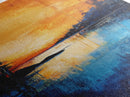 Fiery Sunset, Moody Landscape, Wabi Sabi Art, Rustic Wall Art, Southwest Art, Above Bed Wall Art, Extra Wide Art