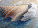 Spiral Shell Painting, Coastal Decor, Nautical Wall Art, Beach House Art, Textured Painting, Framed Canvas Print, Ocean Art