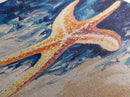 Starfish on Beach, coastal decor, nautical painting, beach house wall art, coastal cowgirl wall art, framed canvas print