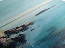 Cliffs and ocean, coastal landscape art, Ireland painting, seascape painting, nautical wall art, minimalist art, canvas print