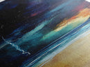 Stormy Ocean, Moody Art, Canvas Print, Nautical Painting, Dark Romance Painting, Coastal Wall Art, Living Room Art