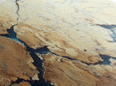 Cracked Earth, Abstract Painting, Earth Tones, Wabi Sabi Art, Minimalist Decor, Extra Wide Art, Framed Canvas Print, Rustic Art
