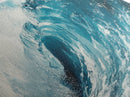 Ocean Wave Art, Seascape Painting, Coastal Decor, Nautical Wall Art, Beach House Gift, Blue and Green Wall Art, Framed Canvas Print