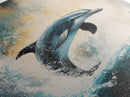 Jumping Dolphin, Dolphin Painting, Coastal Decor, Nautical Painting, Seascape Art, Ocean Art, Canvas Print, Gift Idea