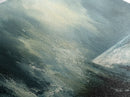 Stormy Ocean Waves Framed Canvas Print Dark Seascape Art, Moody Coastal Decor, Large Nautical Painting, Office or Living Room Art