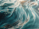 Ocean Wave Painting Deep Blue Water Photography Wall Art Serene Minimalist Coastal Artwork Relaxing Beach Decor