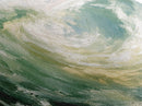 Ocean, Wave, Green, Storm, Canvas Print, Coastal Art, Nautical Wall Art, Living Room Decor, Dynamic Abstract Seascape Painting