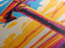 Towering Hammer Sunset, Framed Canvas Print, Fantasy Artwork, Bold Abstract Decor, Dramatic Home Accent, Unique Wall Art, Gift Idea