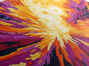 Explosion Burst, Framed Canvas Print, Abstract Wall Art, Vibrant Colorful Painting, Modern Home Decor, Bold Statement Art