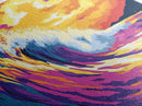 Ocean Wave, Surfing Art, Framed Canvas Print, Beach House Decor, Tropical Wall Art, Coastal Living, Nautical Aesthetic