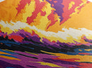 Ocean Wave, Sunset Colors, Surfer Art, Canvas Print, Beach House Wall Art, Coastal Vibes, Nature Lover Gift, Summer Decor